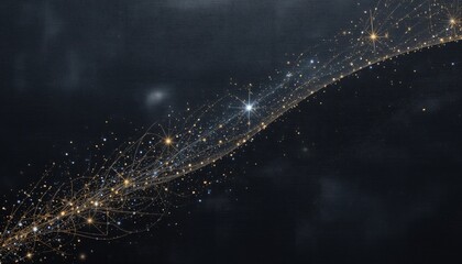 Poster - Captivating stellar action cosmic space digital art abstract environment wide-angle view cosmic exploration