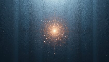Aufkleber - Exploring the depths of light particles underwater scene digital artwork ambient environment abstract perspective concept of energy
