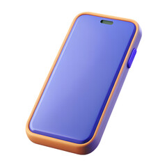 Poster - 3d render of modern smartphone on white background