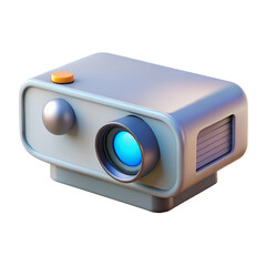 Poster - 3d render of projector on white background