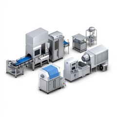 Poster - Industrial Food Processing Equipment for Automated Production Workflow