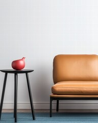 Poster - Stylish couch paired with a tasteful table creating a comfortable and inviting living room space