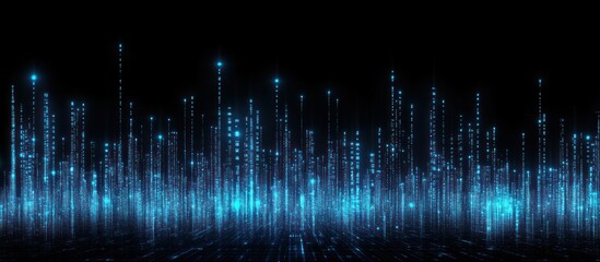 Poster - Digital Cityscape: A Symphony of Light and Data
