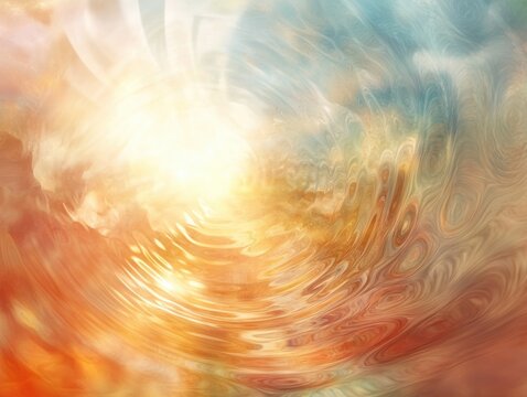 Blooming light ripple with dreamy haze, subtle background