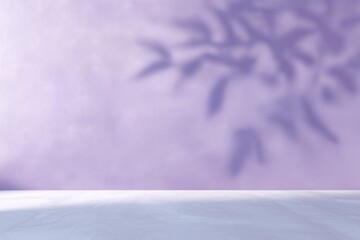 Poster - Soft purple background with delicate shadows creating an artistic ambiance for creative projects and presentations, ideal for design and decoration concepts