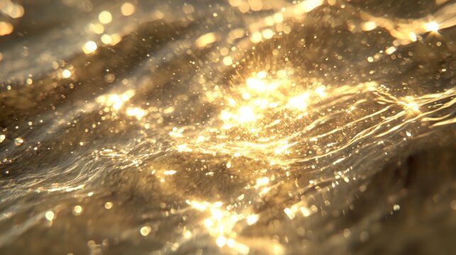 Light ripple shines, a dreamy splash, background hinted