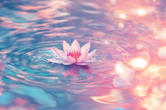 Blooming light swirl, dreamy ripple, subtle background