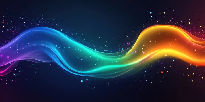 light thread push, chromatic flow, background