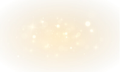 Wall Mural - Glittering starburst and glowing particles with dust and golden light. Isolated PNG