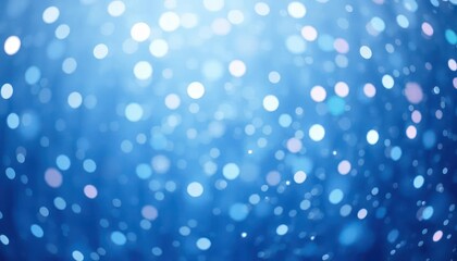 Abstract bokeh lights in a gradient of blue