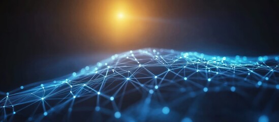 Poster - Abstract Network Connection: Digital Landscape of Global Interconnectivity