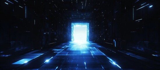 Poster - Digital Gateway: A Journey into the Cybernetic Realm