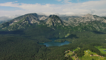 Wall Mural - famous black lake in durmitor park