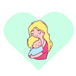 © evalinavectors - mother and son