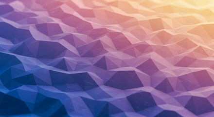Aufkleber - Polygonal Abstract Gradient Surface Background With Geometric Triangle Shapes