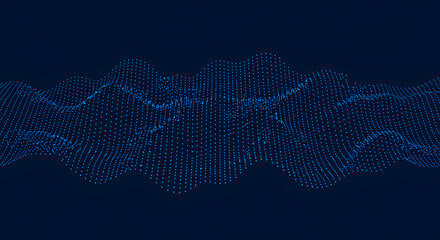 Poster - Abstract Network Technology Background With Connection of Data Transfer