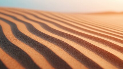 Poster - Seamless granite texture blending with softly blurred desert backdrop of undulating sand dunes