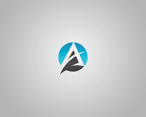 Poster - Letter A creative monogram logo design concept vector template.