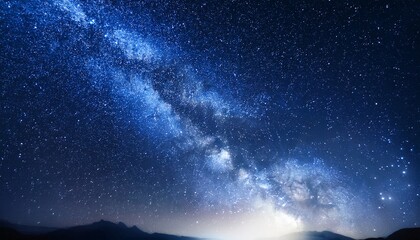 starry night sky galaxy space background glowing stars in space