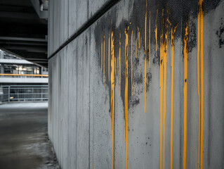 Wall Mural - stencil art on a concrete wall surface