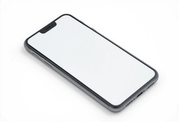 Fototapete - Realistic vector mockup phone for visual ui app demonstration. High quality realistic newest version of smartphone with blank white screen
