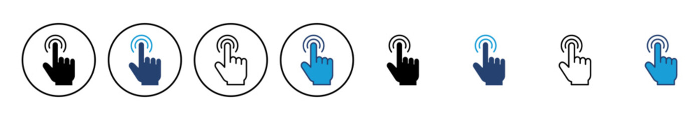 Aufkleber - Hand click icon vector. pointer icon vector. hand cursor icon vector