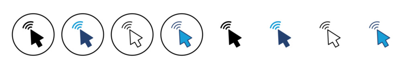 Aufkleber - Click icon vector. pointer arrow icon. cursor icon vector