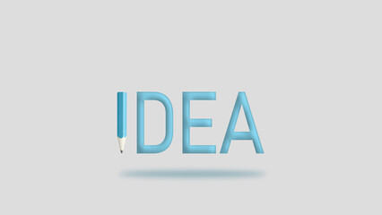 Poster - Great idea concept as motivational skills and leadership. Imagination and creativity concept. Space for text input