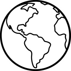 Wall Mural - earth globes isolated on white background. flat planet earth icon. vector illustration.