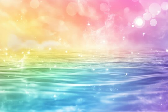 Bending shimmer mist, chromatic ripple, subtle background