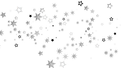 Aufkleber - Silver Stars Background