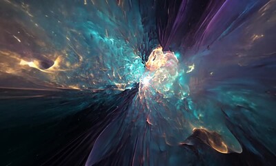 Wall Mural - high resolution abstract background with rippling waves in soft blue and purple tones made with gene