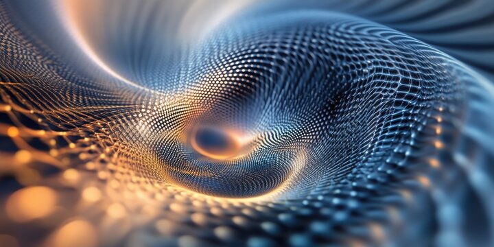 Dreamy spin enhances soft prism wave, textured background