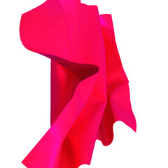 Poster - A flowing piece of luxurious red silk The perfect backdrop for any special occasion