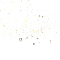 Aufkleber - Golden Glitter Stars