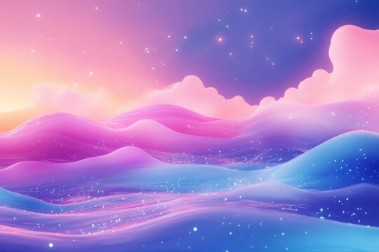 Popping soft ripple, dreamy stream, subtle background