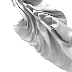 Aufkleber - Abstract white liquid splash with a dynamic and smooth flowing texture, perfect for creating a modern and minimalist background.