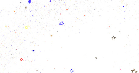 Aufkleber - Abstract Pixelated Artwork with a Starry Night Theme