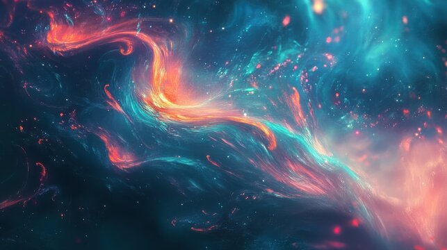 soft swirl motion, chromatic stream, background