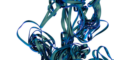 Poster - Abstract Blue Ribbon