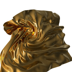 Poster - Golden waves of luxury and elegance