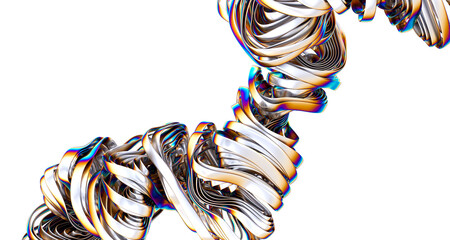 Aufkleber - Chromatic 3D Background: A Kaleidoscope of Vibrant Colors