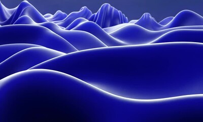 Wall Mural - elegant minimalist motion background with rich deep blue tones offering a calm and modern aesthetic 