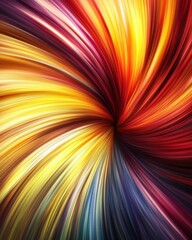 Poster - Abstract swirl of vibrant colors creating a dynamic and energetic flow with a smooth and artistic gradient effect