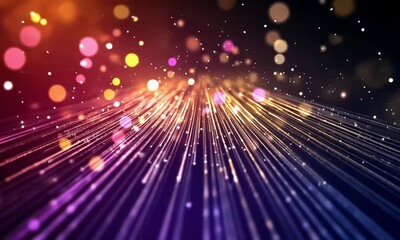 Wall Mural - stunning vibrant fireworks exploding in the night sky with bright colors made with generative ai tec