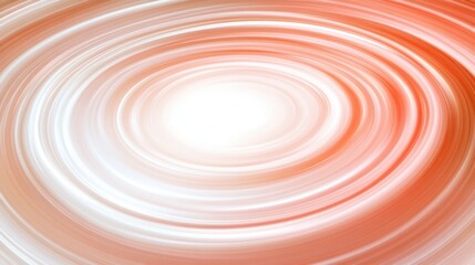 Wall Mural - Abstract swirling design featuring concentric circles of peach and white.