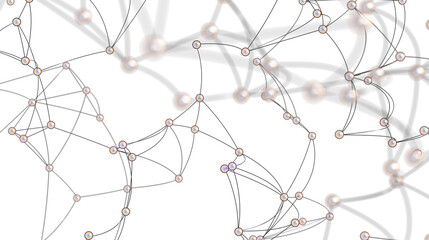 Abstract Network with Connected Pearls