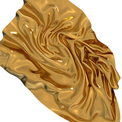Aufkleber - Golden folds of luxury Shine bright gold luxury texture abstract