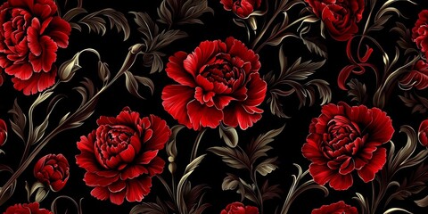 Artistic Representation of Retro Floral Designs
