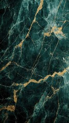 Poster - Luxurious emerald marble texture with golden veins elegant surface for upscale design projects and backgrounds